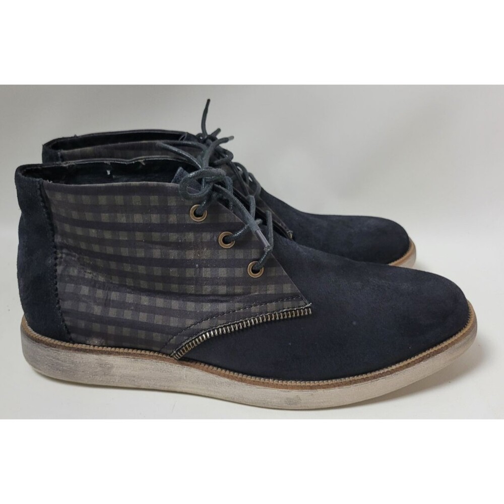 Von Dutch Mens Toolbox Chukka‎ Black Olive Plaid 11 m